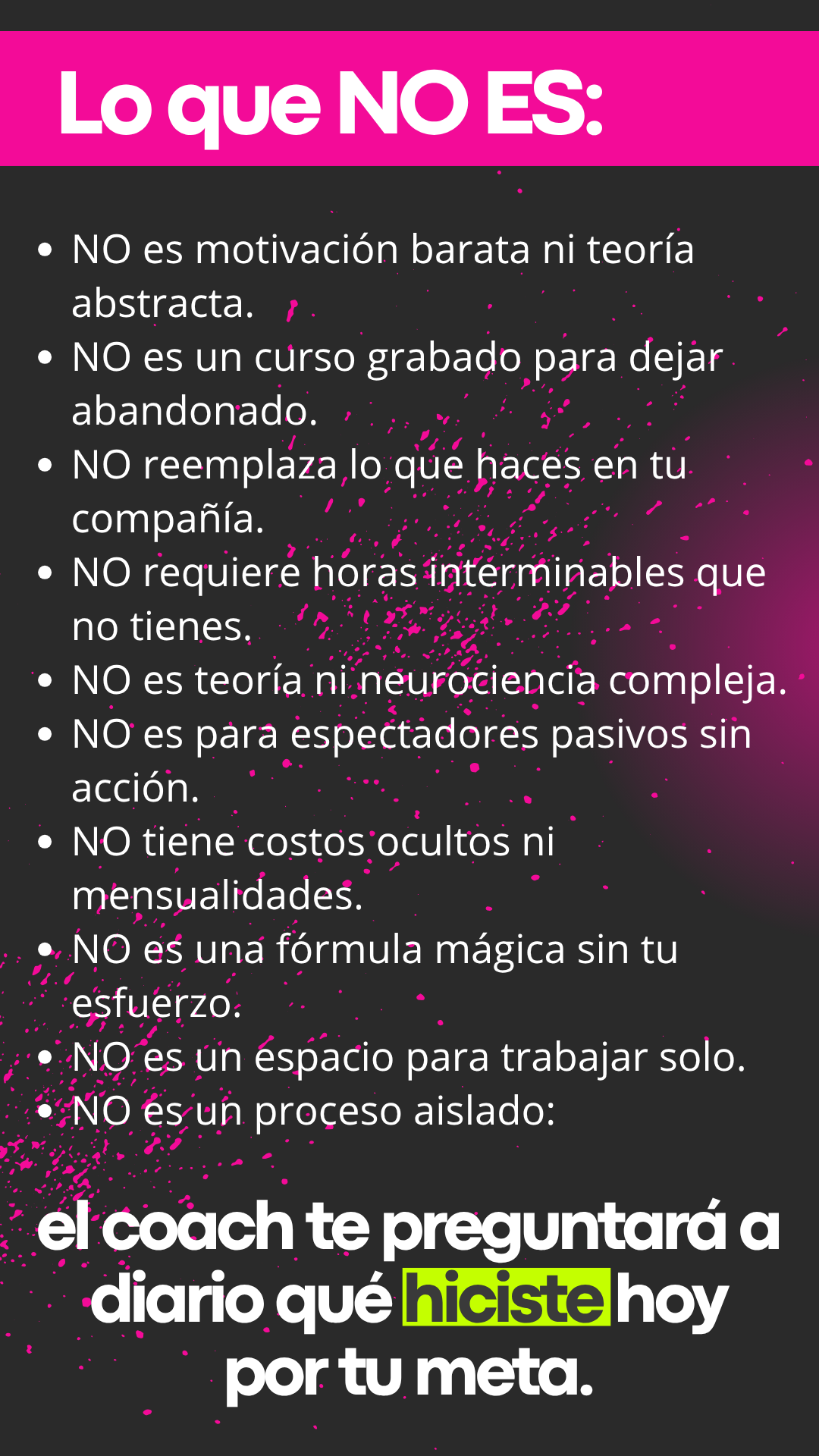 Lo que NO es: ni motivación barata, ni curso abandonado, ni costos ocultos